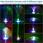 Solavera Solar Fountain Pump 6.5W | With LED & 5000mAh Battery | 16 Nozzles | For Pond & Garden