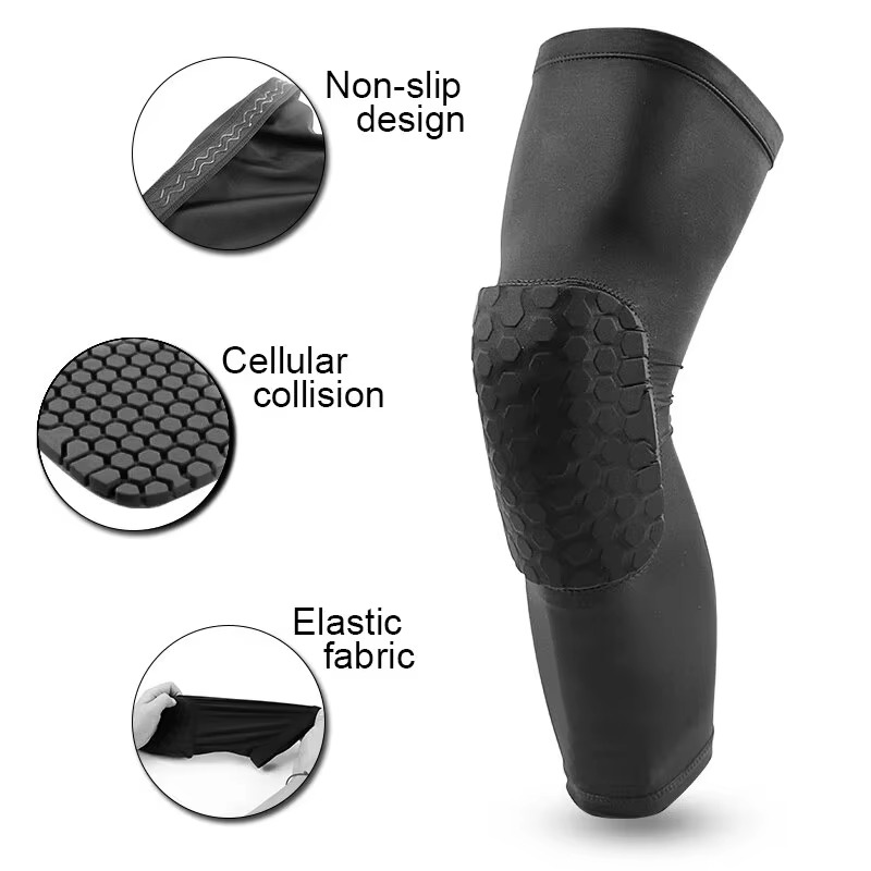 Impact-Absorbing Compression Knee Pads for Sports and Recovery