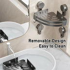AquaGrip – Luxury Suction Cup Bath Shelf without Drilling
