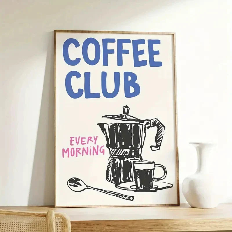 Coffee Club Wall Art