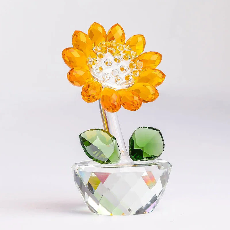 Crystal Glass Sunflower