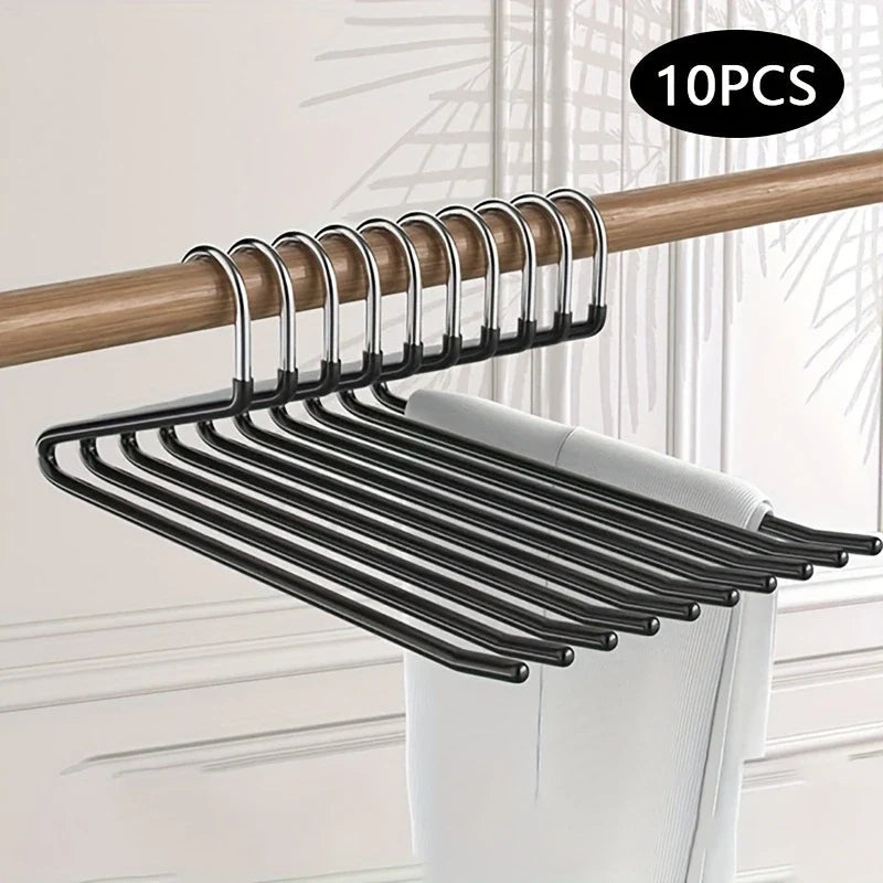 Clothoria | Open Pants Hangers | Space-Saving & Stable | Metal with Anti-Rust Coating