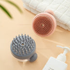 Quick Clean Shampoo Dispenser Hair Massager Brush