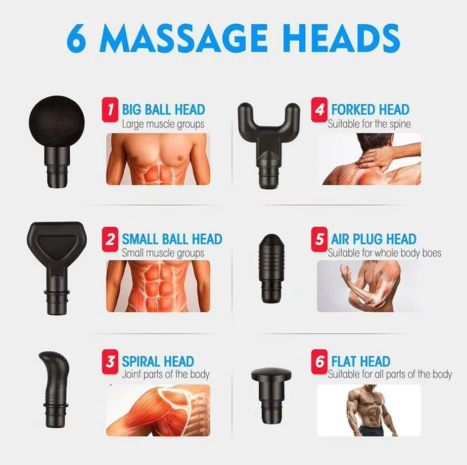 Deep Tissue Percussion Massage Gun with 30 Speeds and LCD Display