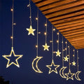 Solar Moon Star Lamp LED String Lights Decoration