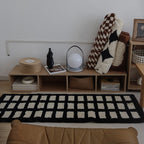 Black & White Grid Rug
