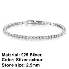 Tennis Bracelet – Shine with Attitude: Elegance in Sterling Silver and Hip-Hop Flair!