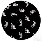Plush Round Leopard Pattern Area Rug – Soft Thickened Floor Mat for Bedroom or Living Room