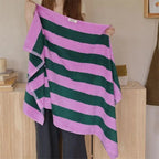 Retro Striped Pure Cotton Towels – Soft & Absorbent