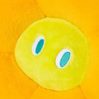 Fluffy Flower Cushion with Eyes
