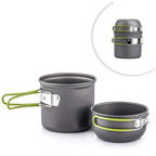 Campurgo Cooking Set | Compact & Heat Resistant | For Outdoor & Camping | Including Lid & Bag