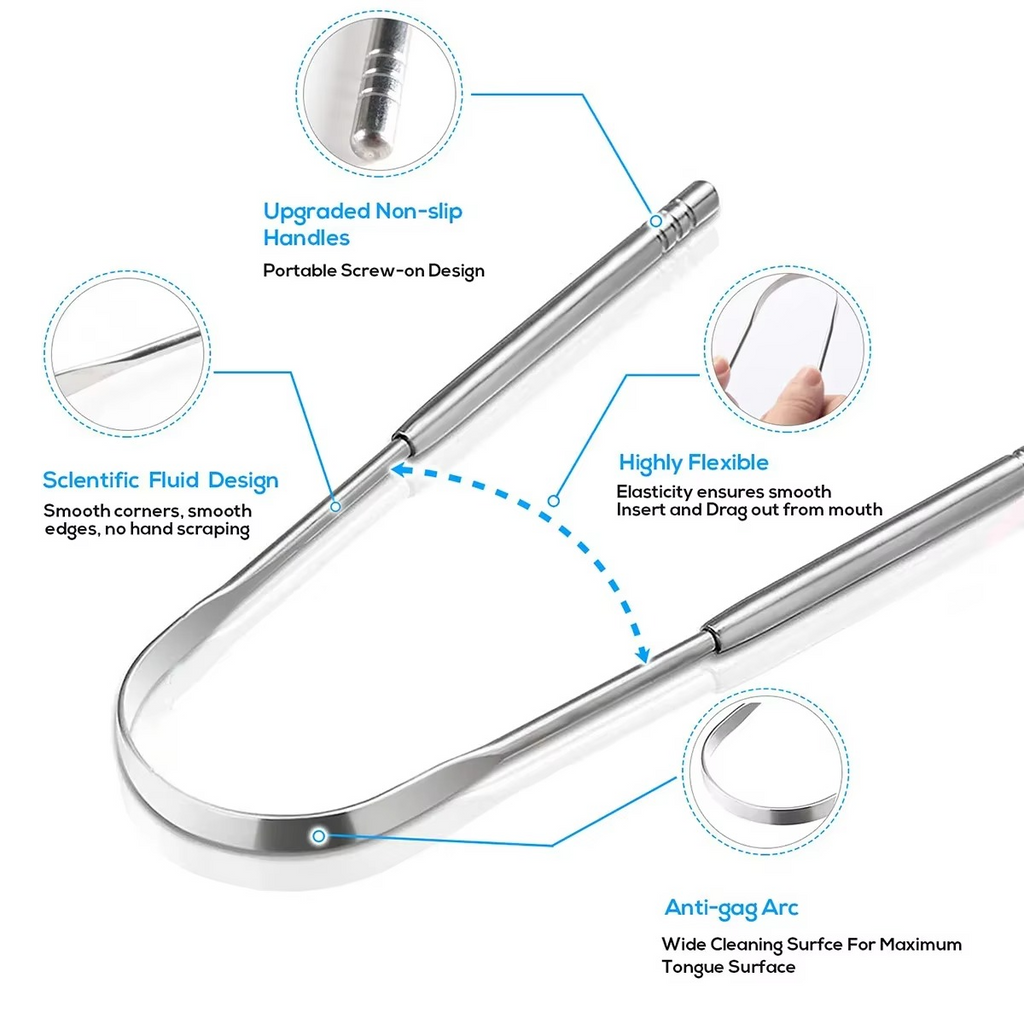 Stainless Steel Tongue Cleaner for Optimal Oral Hygiene