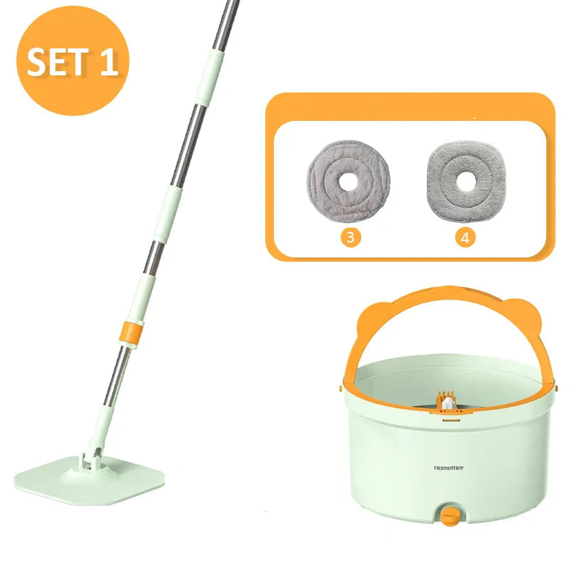 Self-cleaning Mop with Rotating Function & Bucket