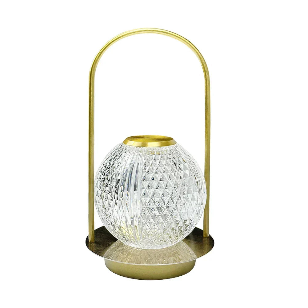 Designer Table Lighting with Crystal Shine