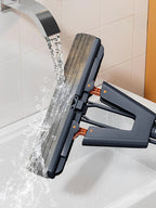 Mopilo Folding Sponge Mop | Without Hand Contact | 125 cm Length | For Tiles, Wood & Glass