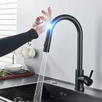 SmartTouch | Kitchen Faucet with Touch Sensor and Pull-Out Spray Head – Brushed Nickel