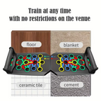 Portable Foldable Push-Up Board for Full-Body Strength Training