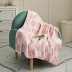 COLOURFUL CHECKERBOARD THROW
