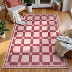 Plaid Fluffy Rug
