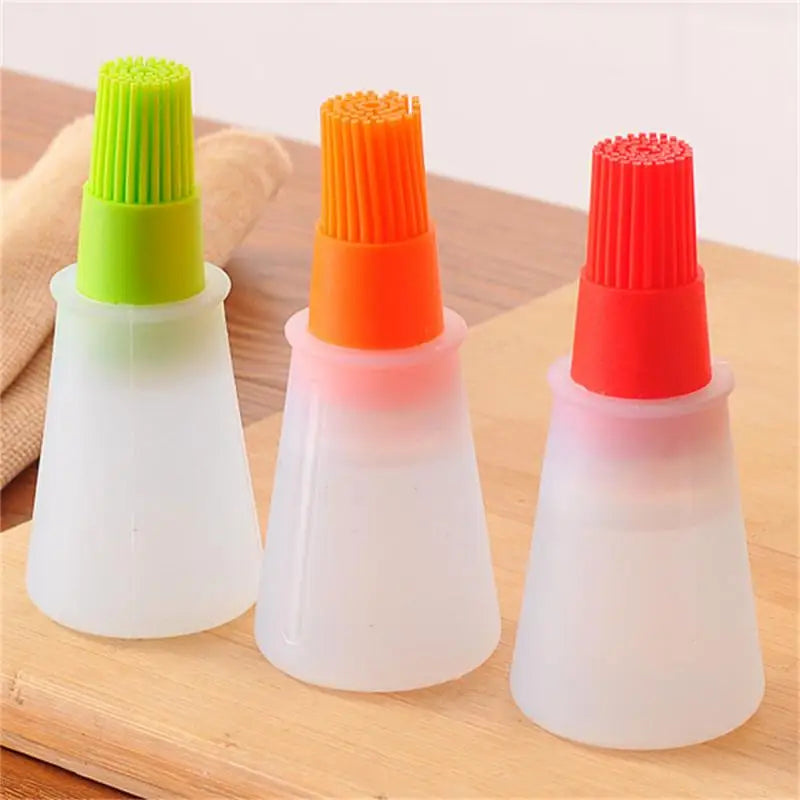 OilMaster Silicone Oil Bottle | With Brush & Dispenser | Leak-proof & Reusable