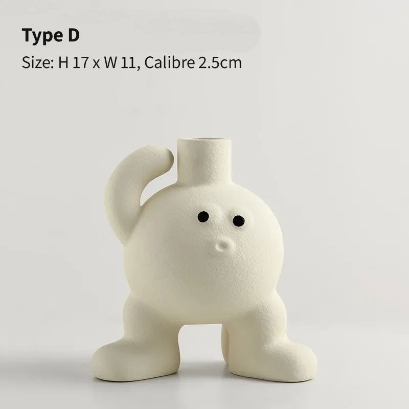 Character Ceramic Vase