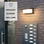 LED wall light with radar motion sensor – 16W waterproof light for indoor and outdoor use, cold and warm white light, AC85-265V