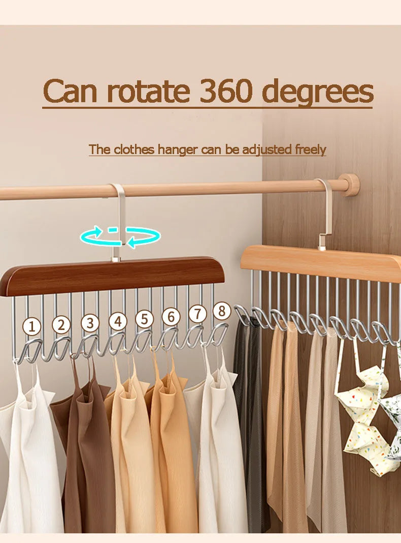 Multi-Hook Space Saver Clothes Organizer Rack