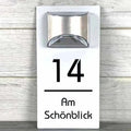 Solar House Address Sign Light