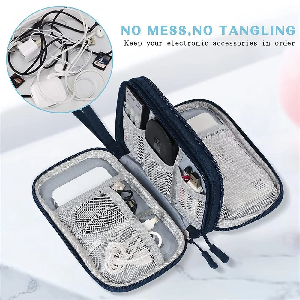 TechPack | Electronic Organizer | Double Layer Design | Waterproof Oxford Fabric