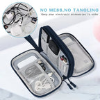TechPack | Electronic Organizer | Double Layer Design | Waterproof Oxford Fabric