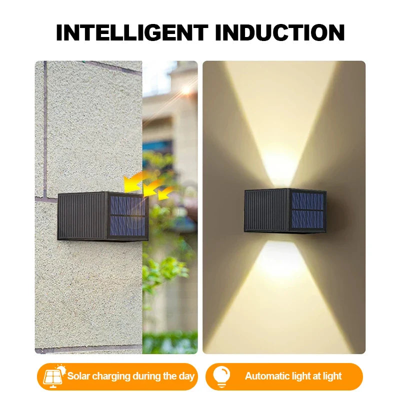 Solar Wall Light SolaraBeam Flex | Warm White | IP65 Waterproof | Adjustable Light Angle