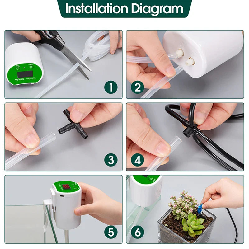 Automatic Plant Watering System with USB – Efficient Drip Irrigation