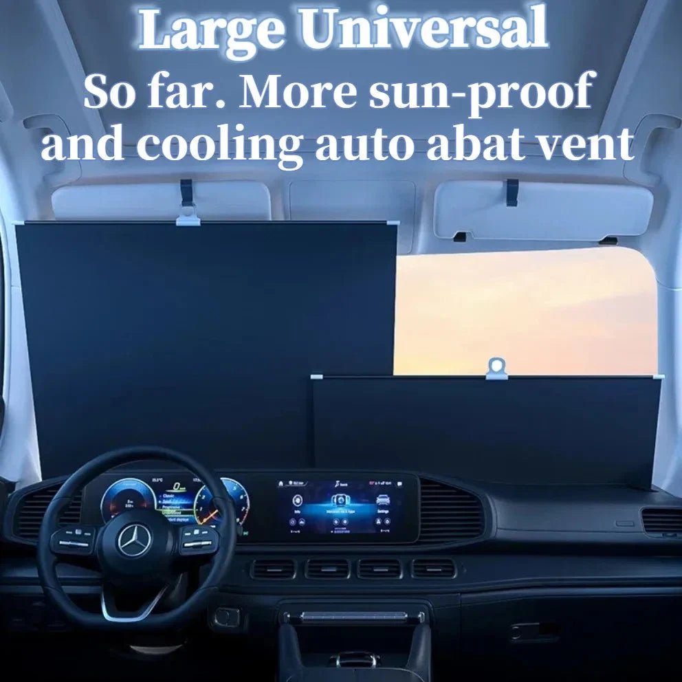 Retractable Anti-UV Light Car Windshield Sunshade