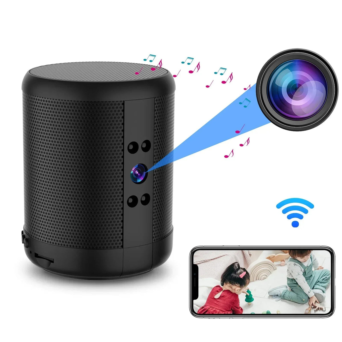 WiFi Home Security Camera with Night Vision and Motion Alerts