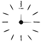New large unique style acrylic wall clock