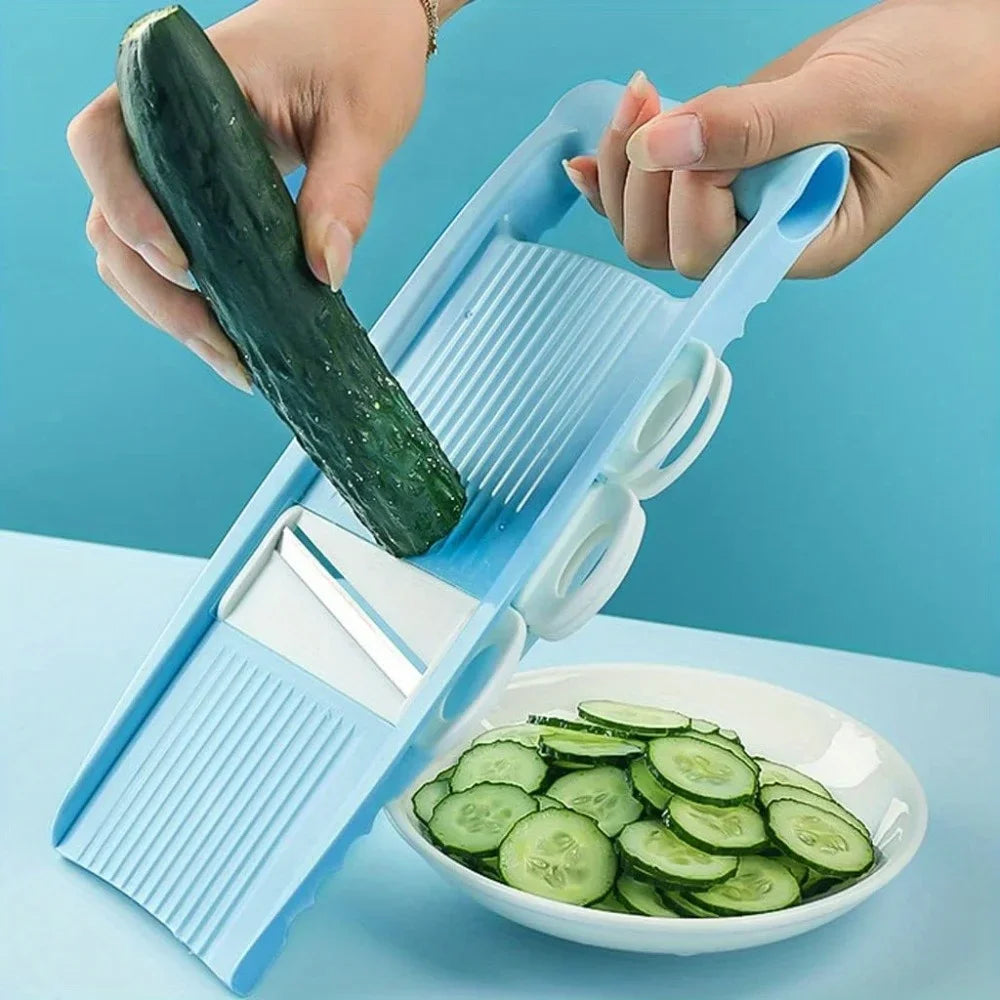 Cutlino Multi-Slicer 5in1 | Manual & Versatile | Compact & Cordless | For Vegetables & Fruits