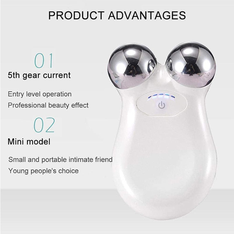 Electric microcurrent facial massage device