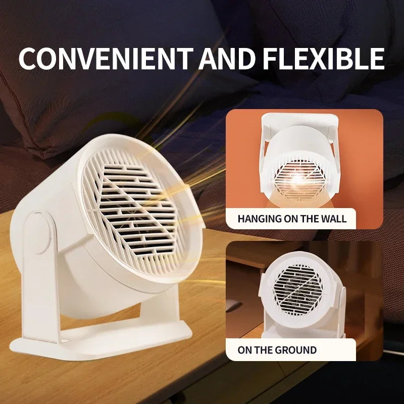 Portable Electric Desk Heater with Warm Air Fan and Foot Warmer for Home and Office