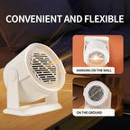 Portable Electric Desk Heater with Warm Air Fan and Foot Warmer for Home and Office