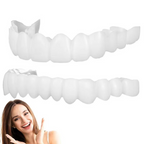 2PCS Snap-On Veneer Dentures for Men and Women, Instant Temporary Tooth Cover for a Confident Smile