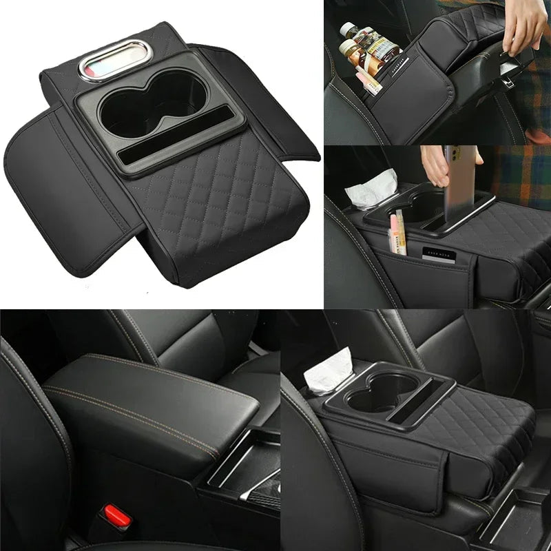 Console Craft Multi-Pocket Car Armrest Pad