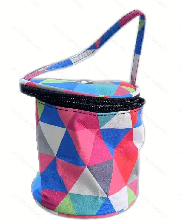 Wollina Yarn Bag | Cylindrical Wool Pouch made of Polyester | Compact & Portable | For Crochet & Knitting Accessories