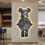 Glowing Star Bear LED Wall Clock