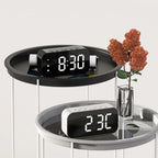 Modern LED alarm clock with temperature display and dual alarm function – Perfect for bedroom, office, and as stylish nightstand decoration