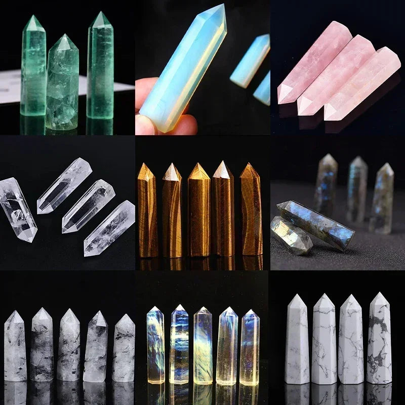 Crystal Obelisk Elaria | Natural Stone Healing Stone | For Meditation & Reiki | 4–8 cm