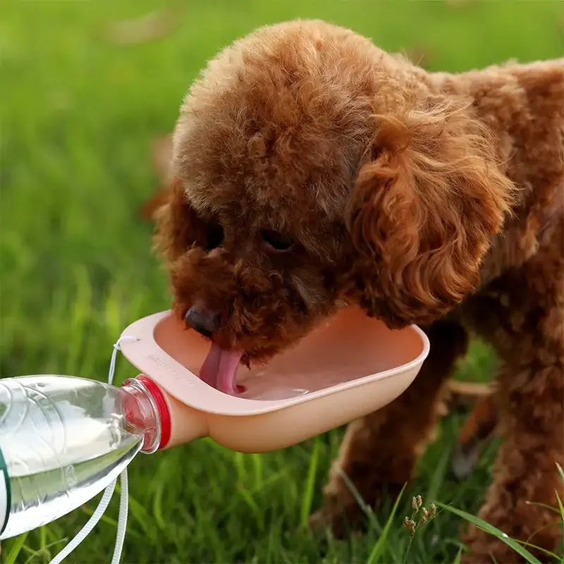 AquaPawGo Water Bottle for Dogs & Cats | Suitable for Standard Water Bottles | Portable & Squeezeable | On the Go
