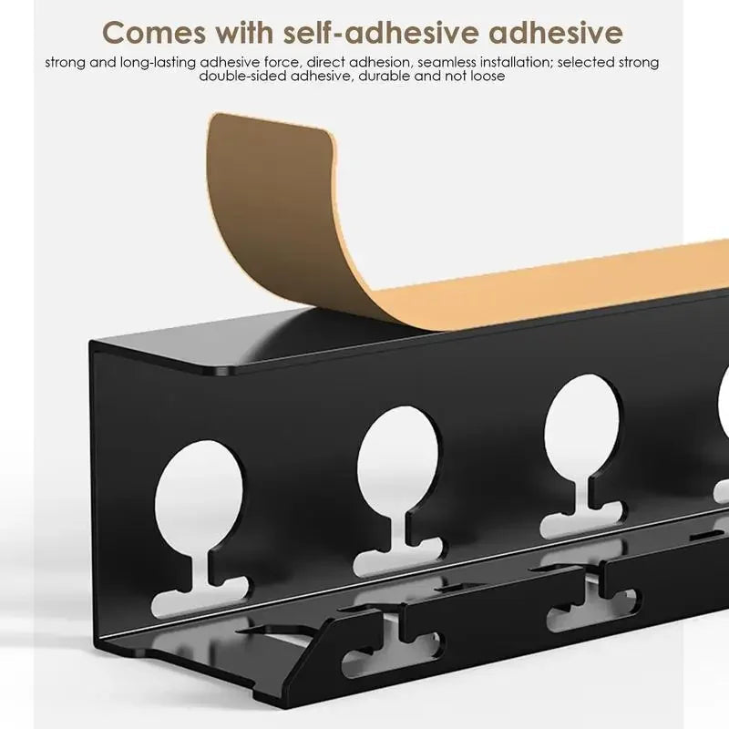 CableFixx Cable Channel | Self-adhesive & Durable | For organization under the desk