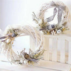 WhiteWonder | Luxury Rattan Wreath for Christmas