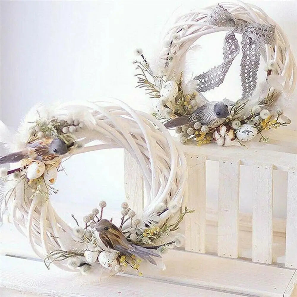 WhiteWonder | Luxury Rattan Wreath for Christmas