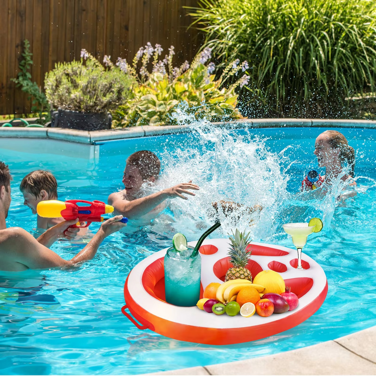 Ultimate Pool Party Floating Beverage and Snack Bar